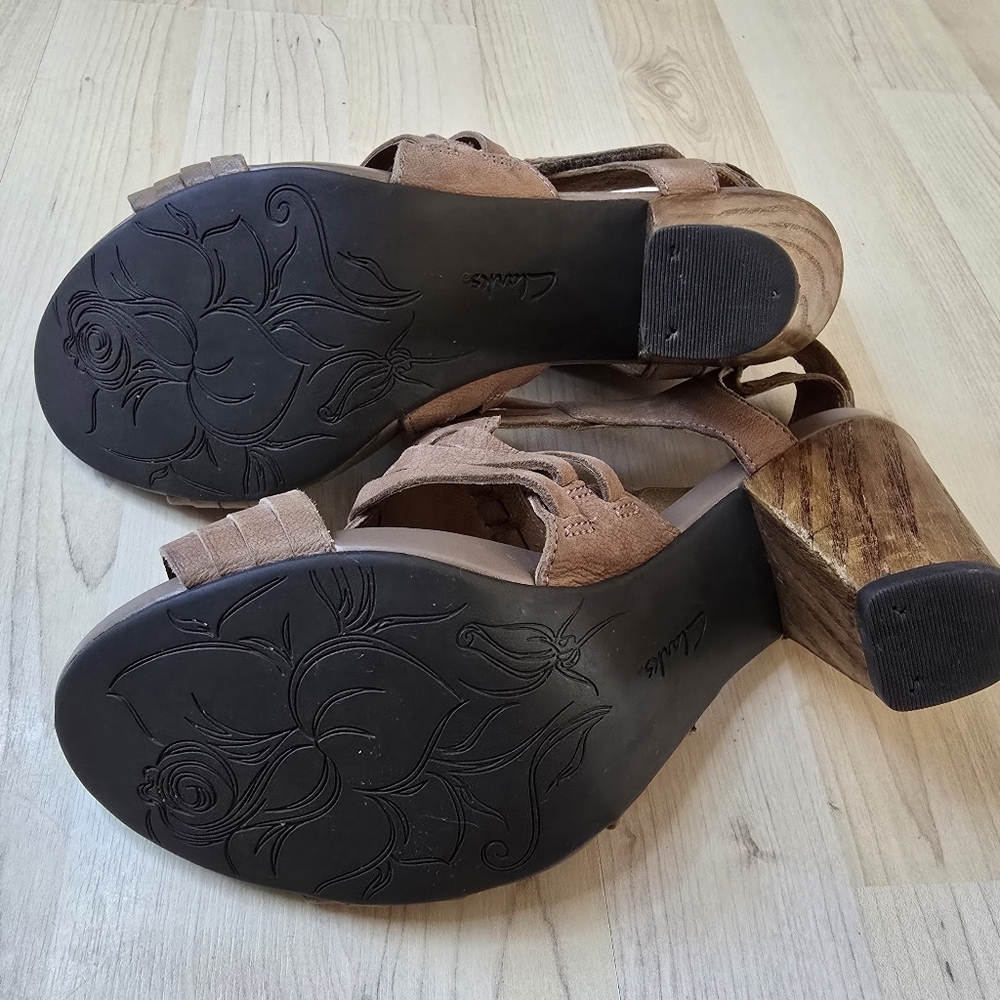 Clarks Indigo Strappy High Heels Size 8.5 - Picture 6 of 10